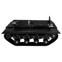 Plateforme mobile robotisée sur chenilles WD avec encodeur à double ligne 1000, charge utile 50 kg (Kit éducatif à double moteur 300W) - Vitesse réglable 0-2 m/s