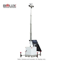 Torre de CCTV Solar Móvil BIGLUX HiTOWER para Áreas Exteriores, Sitios de Construcción y Estacionamientos