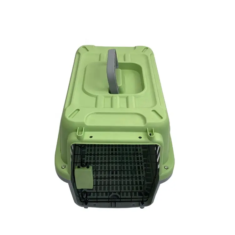 2024 Langlebiger Haustier-Reiseträger Käfig Haustier-Fluglinienbox Reishund Katze Luftfahrt Kunststoff-Transportkäfig Haustiere Reiseträger-Käfig