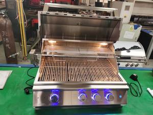 Premium Ss304 <b>Grill</b> Multifunction Kitchen Built-in Gas Charcoal Double Use Burner <b>Bbq</b> <b>Grill</b> With Rotisserie - Product Image 5