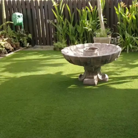 Gazon synthétique de haute qualité à l'aspect naturel, tapis d'herbe artificielle verte, tapis de gazon Cesped, décoration de paysage pour la maison et le jardin