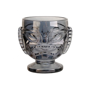 Verres Tiki, tasse Tiki transparente de 16 oz verre à Cocktail de barre moderne, tasses de fête hawaïenne Luau verres boissons boissons tasses - Product Image 3