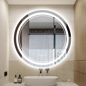 <span class=keywords><strong>Espejo</strong></span> de Baño Moderno con Marco de Aleación de Aluminio LED, Antivaho, Luz RGB Inteligente, <span class=keywords><strong>Espejo</strong></span> de <span class=keywords><strong>Maquillaje</strong></span> Iluminado Decorativo para Hotel, Montado en la Pared - Product Image 3