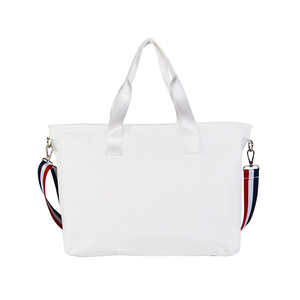 Sac de voyage multifonctionnel unisexe en polyester imperméable blanc avec fermeture éclair, motif personnalisé, grand format, léger, en Tyvek - Product Image 4