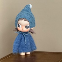 Ensemble de vêtements en peluche bleu Zsiga de haute qualité, faits à la main, à l'échelle 1:8, tenue de remplacement
