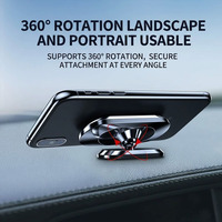 Support de téléphone magnétique pliable pour voiture, support de tableau de bord, support magnétique pour grille d'aération, compatible avec GPS, compatible avec iPhone