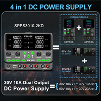 Alimentation électrique CC réglable à double sortie NICE-POWER SPPS3010-2KD 30V 10A avec mode série-parallèle pour la réparation en laboratoire