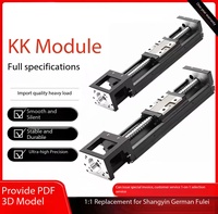 Module de remplacement domestique pour glissière linéaire KK50/60/86 en argent, table coulissante à vis de haute précision