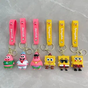 Cheap Custom 3D Cartoon American Animation Character Keychain Soft PVC Rubber Keychain