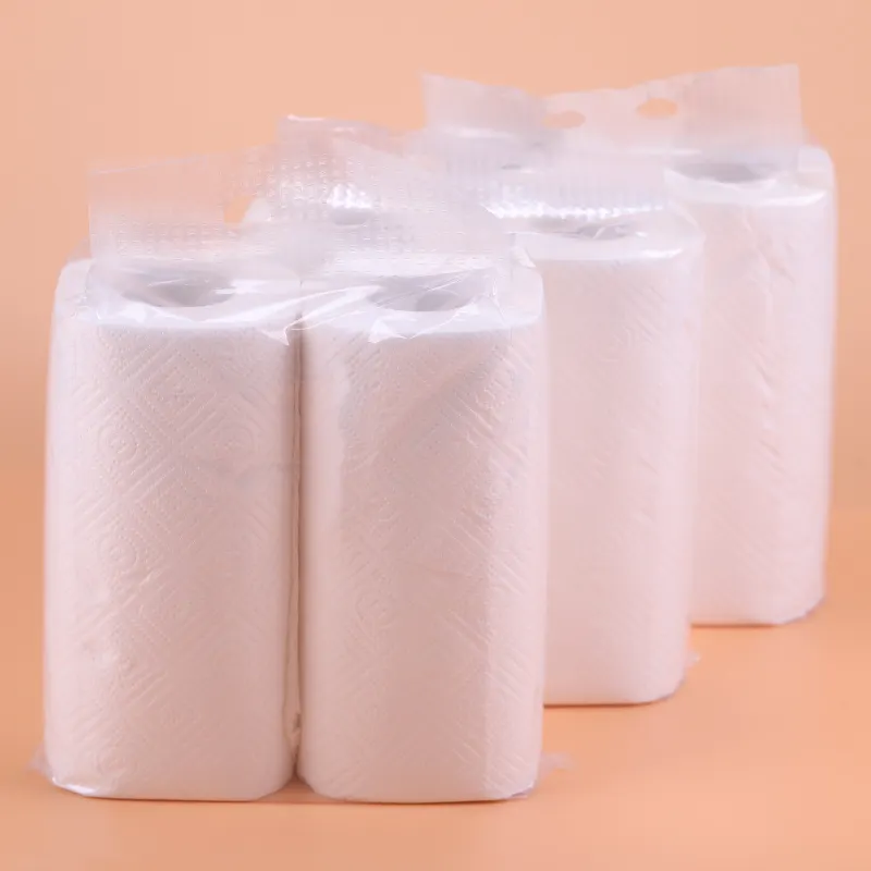 Full geprägte einzeln verpackt papier küche, super starke öl absorption tissue papier küche handtuch papier