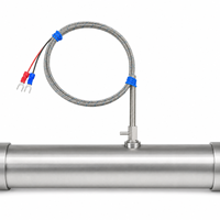 T Shape Flat Lug K Type Thermocouple WRN Flexible Stainless Steel Braided Wire IP65 OEM ODM Temperature Measurement
