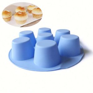 Molde de Silicona Ecológico de 7 Cavidades Redondas para Cupcakes, Gelatina, Pudín, Mousse, Queso, Jabón, OEM/ODM - Product Image 2