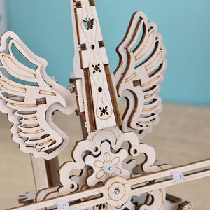 Puzzle 3D in Legno Fatto a Mano, Modello Creativo Fai-da-Te per Carillon a Forma di Violoncello, Regalo Unico per le Feste - Product Image 2