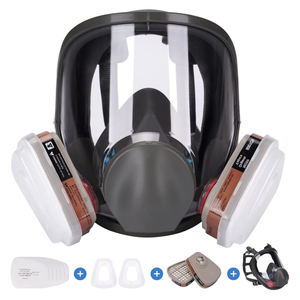 Masker Silikon PPE Penutup Wajah Penuh untuk Industri, Respirator Anti Gas, Asap Kimia, Respirator Penutup Wajah Penuh - Product Image 1