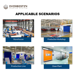 Puerta Rápida Enrollable Everbesten de Alta Velocidad <span class=keywords><strong>Sin</strong></span> Barras Antiviento para Uso en Centros Logísticos y Fábricas Interiores - Product Image 3