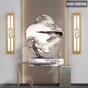 Lámpara de pared de mármol de estilo chino moderno, luz LED para sala de estar, dormitorio, pasillo, GP-S615 - Product Image 3