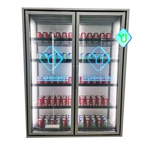 กรอบอลูมิเนียมประตูกระจกจอ LED ไฟฟ้าสำหรับตู้แช่เบียร์ - Product Image 1