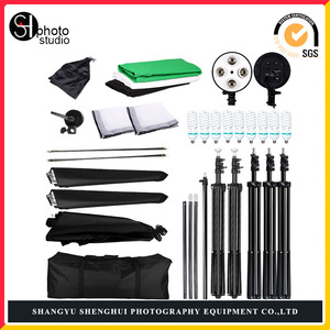 Photography Lighting Kit 50x70cm Softbox Set With Green Screen Backdrop Studio Equipment For Photo Shoots - Product Image 4