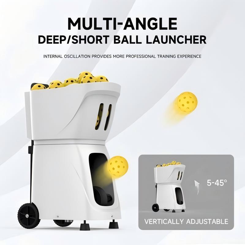 PP-smart-pro Portable Pickleball Ball Machine Launcher New Arrival Professional Training Equipment APP Remote Control Steel