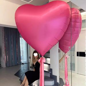 60-Zoll Große Rote Herzförmige Partyballons für Hochzeit Verlobung Jubiläum Valentinstag Dekoration für Hochzeitsfeier - Product Image 3