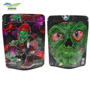 Custom Printed Backpack Boyz Mylar Bags Holographic/Soft Touch Stand Up 3.5G Mylar Bag Cali Packs