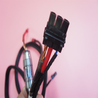 Rangkaian Kabel Skuter Listrik Kustom OEM ODM, Konektor Micro-USB, Konduktor Tembaga Fleksibel PTFE PVC untuk Penggunaan Otomotif