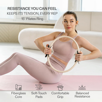 Set de Pilates Estético 4 en 1: Pesas de Tobillo de Silicona Ecológicas, Anillo de Yoga, Pelota y Bandas de Resistencia para Mujeres, Gimnasio en Casa