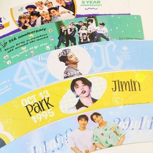 Fundas de Papel Reutilizables Ecológicas para Vasos de Café Caliente, Personalizadas con Impresión, para Fiestas de Cumpleaños Kpop - Product Image 1