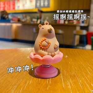 Ornement de bureau Ruijie Capybara Duck Shaking, mouvement à ressort, décoration de salon, cadeau d'anniversaire pour enfants de 8 à 12 ans - Product Image 5