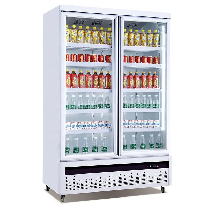 상업용 유리문 음료 디스플레이 냉장고 슈퍼마켓 냉동고