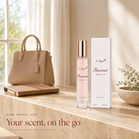 VILiLY25ml Parfum Unisex Floral Oriental dengan Aroma Saffron, Melati & Kayu Amber, Tahan Lama, Ukuran Perjalanan, Kemasan Retail