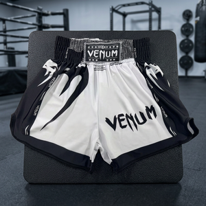 กางเกงฝึกซ้อมมวยไทย ซานด้า MMA มวยสากล ยิวยิตสู แบบยูนิเซ็กซ์  โลโก้ด้านหน้า ผ้าโพลีเอสเตอร์ 100% 180 กรัม ระบายอากาศได้ดี พิมพ์ลายดิจิตอล - Product Image 3