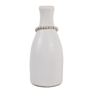 Vaso in terracotta con accento di nappe perlineate per l'arredamento moderno della casa - Product Image 5