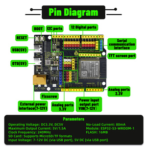 Новая плата разработки Keyestudio <span class=keywords><strong>AI</strong></span> ESP32 S3 Pro на базе ESP32-S3-WROOM-1 с поддержкой <span class=keywords><strong>AI</strong></span> Smartie Chat и слотом для SD-карты для ESP32 - Product Image 2