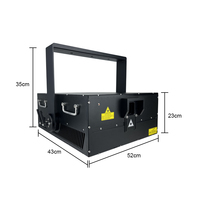Lumière laser RGB 30 W pour spectacle de scène en extérieur IP65 pour mariage danse