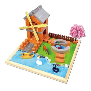 미니 마스터 공장 도매 DIY 건설 주택 빌딩 블록 장난감 아이들을위한 STEM 교육 놀이 집 장난감 세트