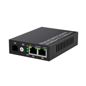 ตัวแปลงสื่อไฟเบอร์ 100Mbps 2FE+1FX 1 พอร์ตไฟเบอร์ 2 พอร์ตอีเธอร์เน็ต RJ45 DC5V 1A แหล่งจ่ายไฟภายนอกสำหรับโครงการเครือข่ายกล้องวงจรปิด - Product Image 3