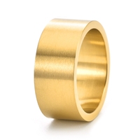 Retro-Herrenring aus matt gebürstetem 10 mm breitem Titanstahl – schlichtes und trendiges Herren-Handaccessoire für den neuesten Modetrend.