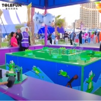 Lanceur de grenouilles vintage Tolefun CE pour extérieur, matériel en métal et PP, équipement de jeux de fête foraine, parc d'aventure, parc d'attractions