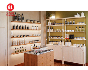 Estantes de Exhibición Personalizados para Tiendas de Cuidado de la Piel |   Exhibidor de Perfumes y Góndola para Maquillaje para Tiendas de Cosméticos Modernas - Product Image 1