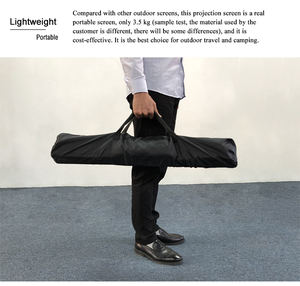 Nouveau 120 pouces 16:9 écran de projecteur de <span class=keywords><strong>film</strong></span> extérieur Portable blanc 100% polyester projecteur d'écran intérieur/extérieur - Product Image 3