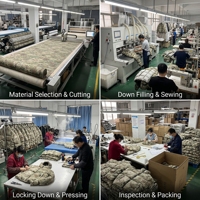 Veste matelassée camouflage personnalisée OEM ODM pour homme, manteau à capuche camouflage, parka d'hiver oversize, marque privée, faible MOQ, directement de l'usine
