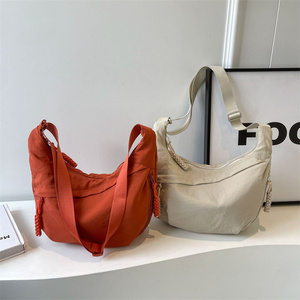 Unisex Nylon Crossbody Shoulder <b>Bag</b> with Zipper Closure Custom Logo Sports Waist Messenger <b>Bag</b> Fashionable Candy Pattern - Product Image 1