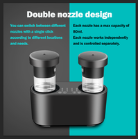 Diffuseur d'huiles essentielles électrique portable sans eau, double buse 80 ml, écologique, batterie 4000 mAh, pour maison et hôtel