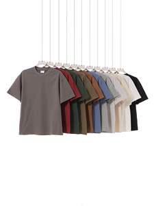 Vente en gros de <span class=keywords><strong>t</strong></span>-shirts blancs basiques pour hommes, tricots en coton épais personnalisés, style décontracté imprimé, vente en gros <span class=keywords><strong>pas</strong></span> <span class=keywords><strong>cher</strong></span> - Product Image 6