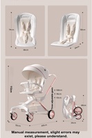 Poussette de luxe pour poupée, siège auto léger, poussette bébé avec siège, fonctionnement bidirectionnel, poussette bébé légère