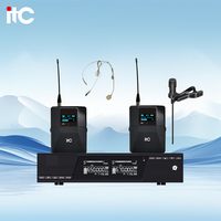 Microphone à condensateur sans fil avec micro-cravate et connecteur XLR pour enregistrement professionnel en studio et caméra