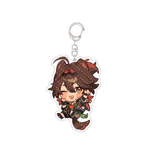 Portachiavi Gen Impact Sigewinne Arlecchino Zhongli <span class=keywords><strong>Fischl</strong></span> Neuvillette Kaveh, Ciondolo per Zaino Anime Game, Accessori in Acrilico - Product Image 6