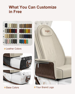 Popular Sillón de Pedicura Spa de Respaldo Alto en Forma de Luna con Palangana de Burbujas para Negocios de Spa - Product Image 6