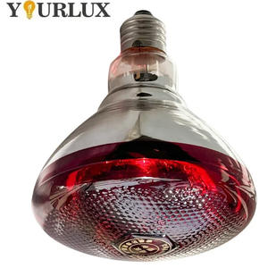 מנורת חימום אינפרא אדום Yourlux 100W/300W ללולים וחוות חזירים, גוף זכוכית בצבע לבן, תאורת IR - Product Image 3